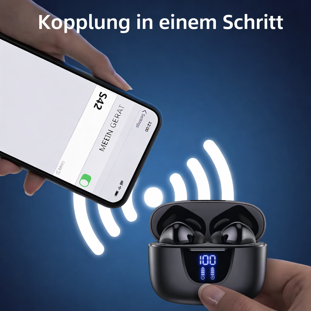 Wireless Earphones | In-Ear Headsets | Extended Listening Comfort & Crisp Calls | Voltiva