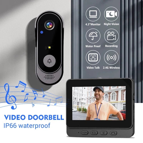 Doorbell Camera | Real-Time View and Two-Way Talk | Night Vision Enabled | RingCam