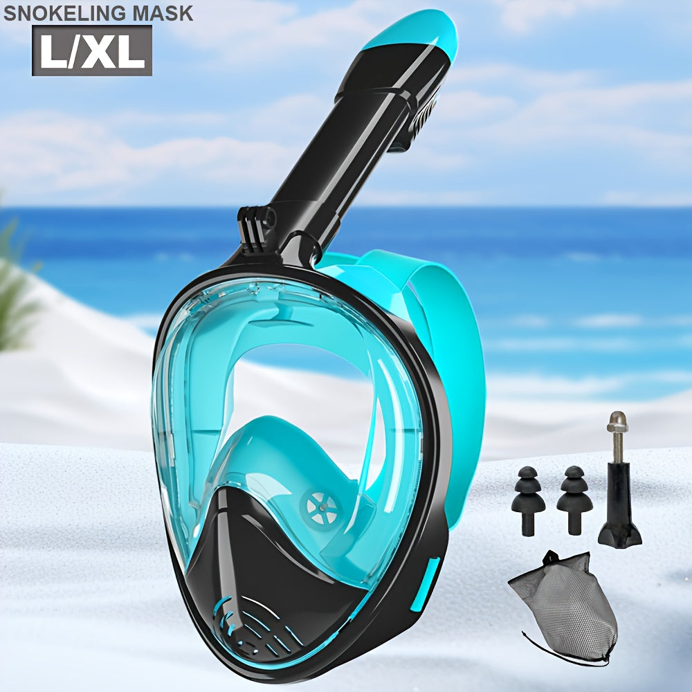 Full Face Snorkel Mask with 180° Visibility
