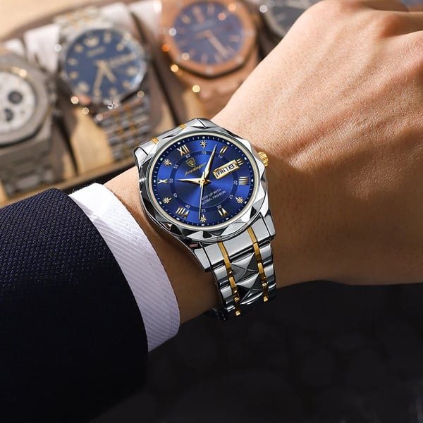 Waterproof Luxury Men's Watch with Luminous Feature