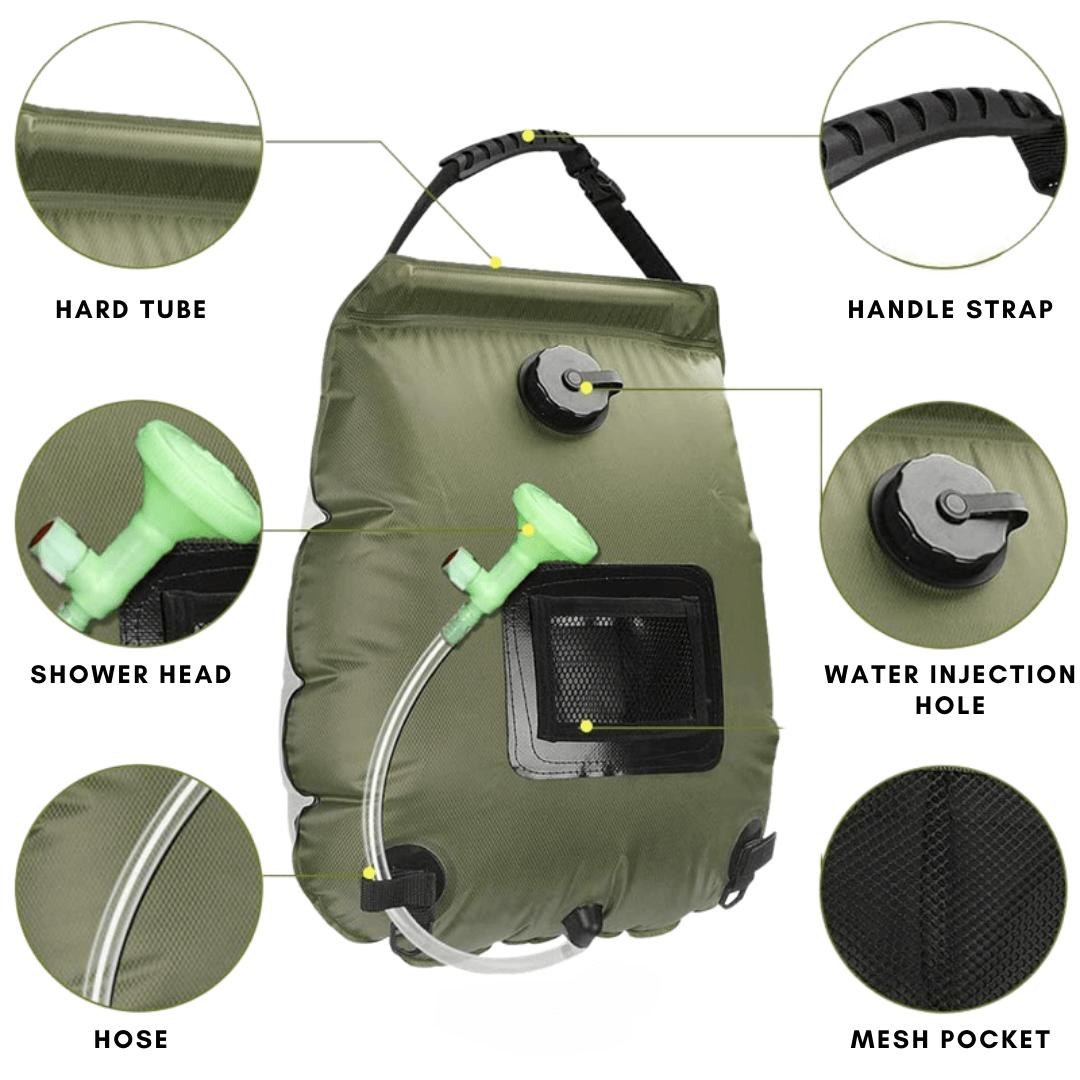 Portable Solar Shower – Enjoy Warmth and Freshness Anywhere Adventure Calls