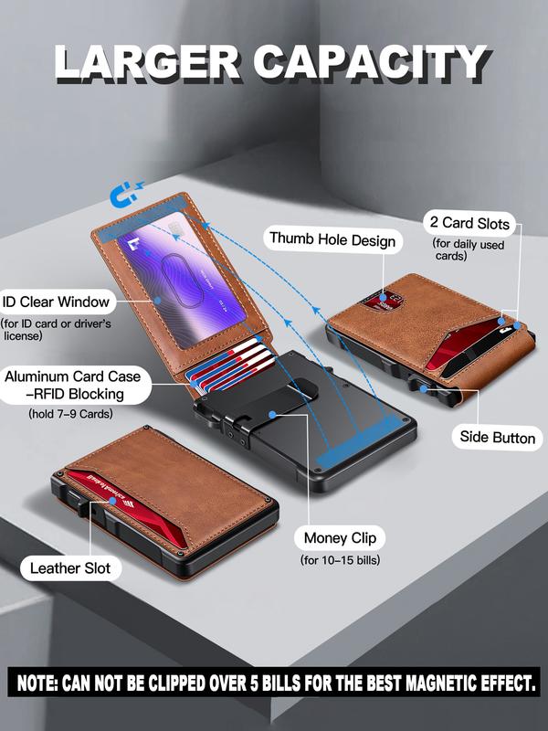 Men's Wallet with Invisible Protection – Smart Security for Carefree Freedom