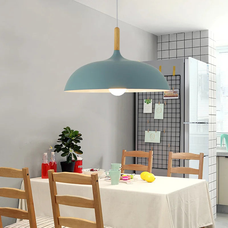 Ceiling Lamp Crafted from Northern Oak