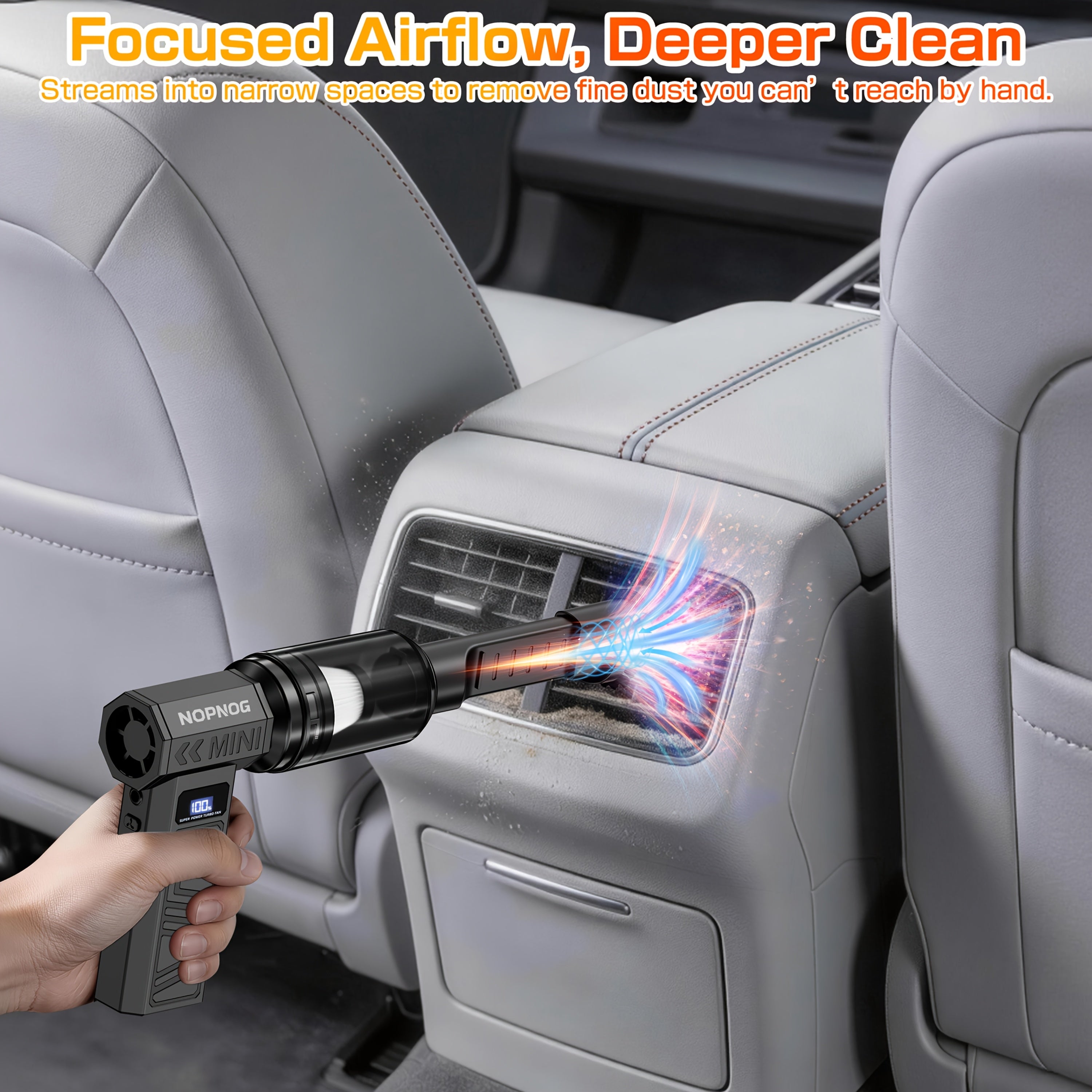 2-in-1 Air Blower and Mini Vacuum Cleaner