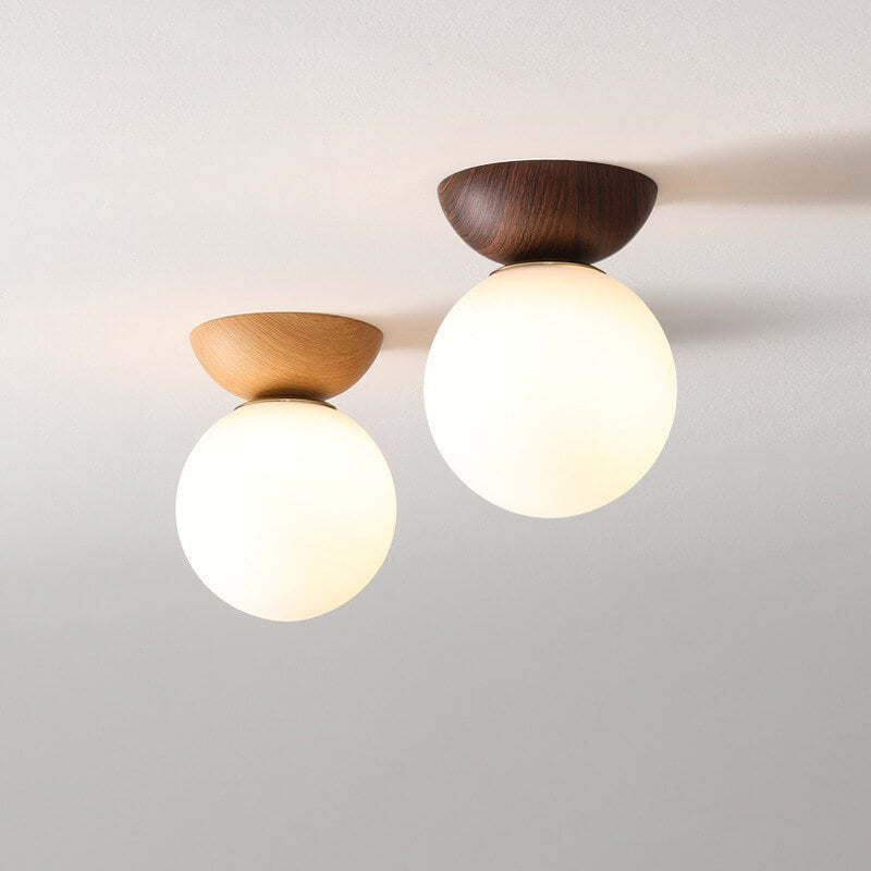 Glass Sphere Ceiling Lamp
