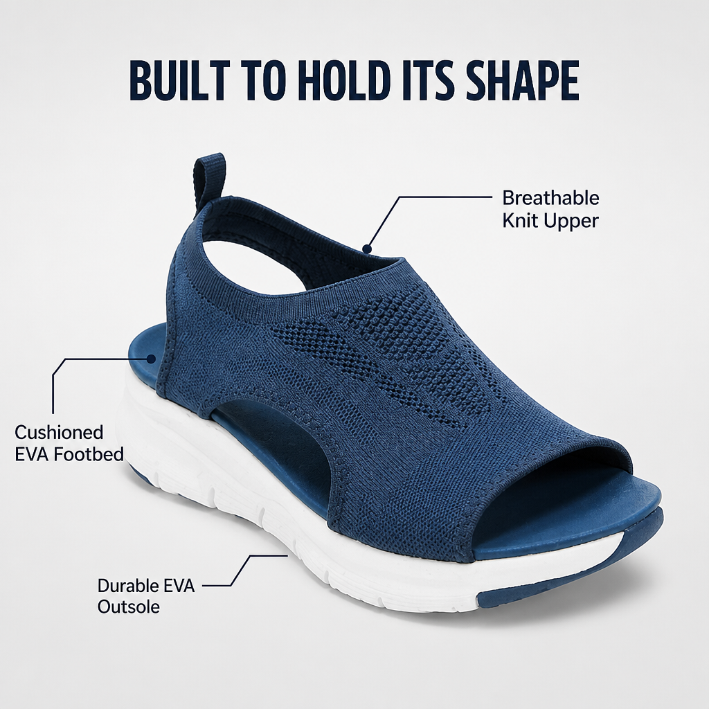 SlingFlexie™ – Breathable Knit Slingback Comfort Sandals with Arch Support