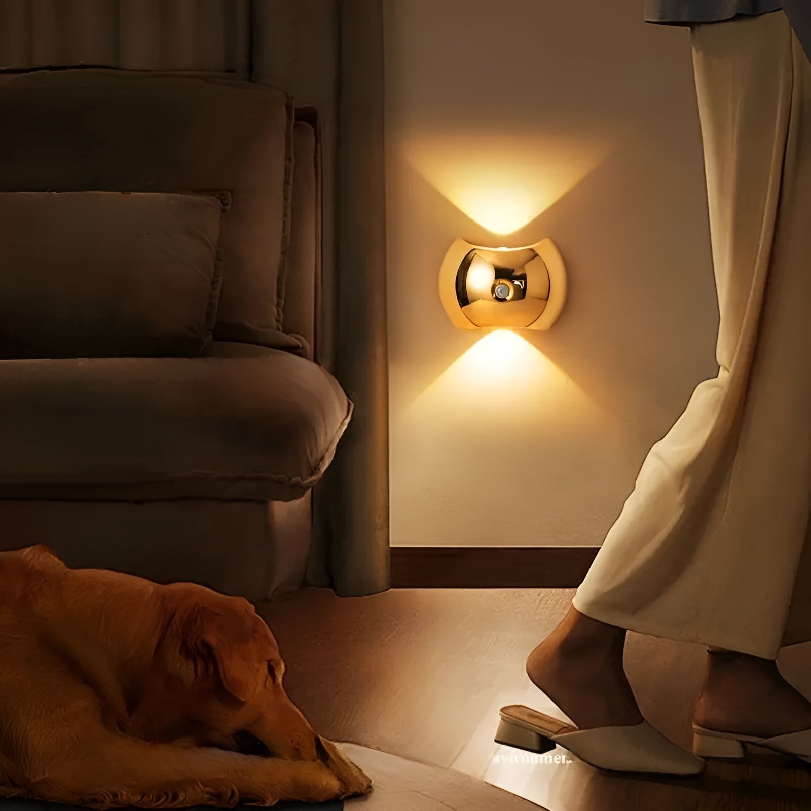 Wall Lamp with Motion Detector – Wireless, Magnetic & Rechargeable