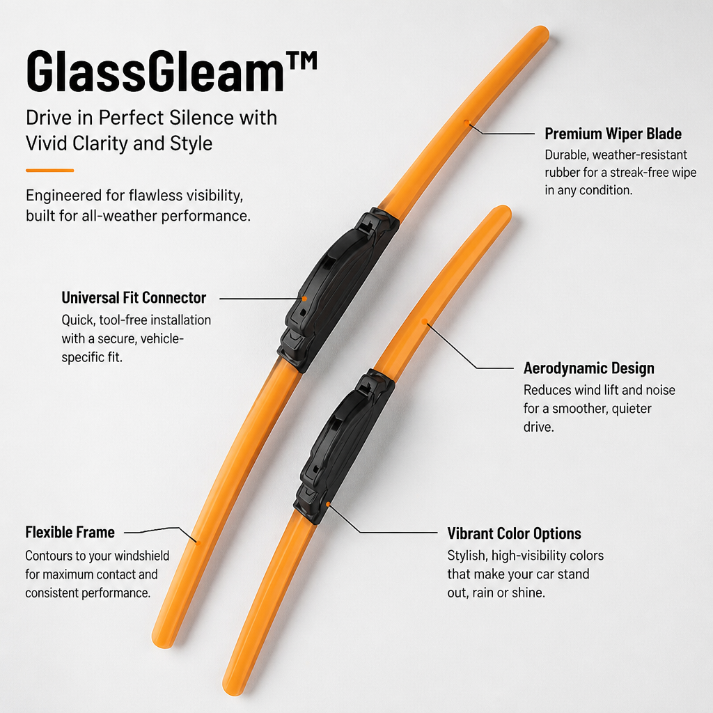 GlassGleam™ — Drive in Perfect Silence with Vivid Clarity and Style