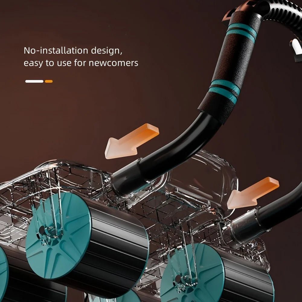 VulcanCore™ Six-Wheel Ab Roller — Command Unshakable Core Power with Effortless Control