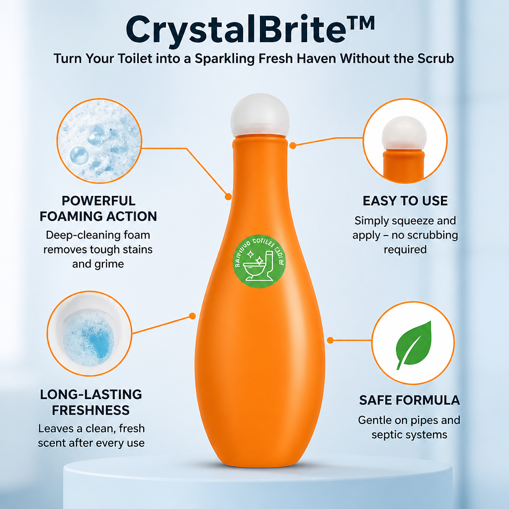 CrystalBrite™ — Turn Your Toilet into a Sparkling Fresh Haven Without the Scrub