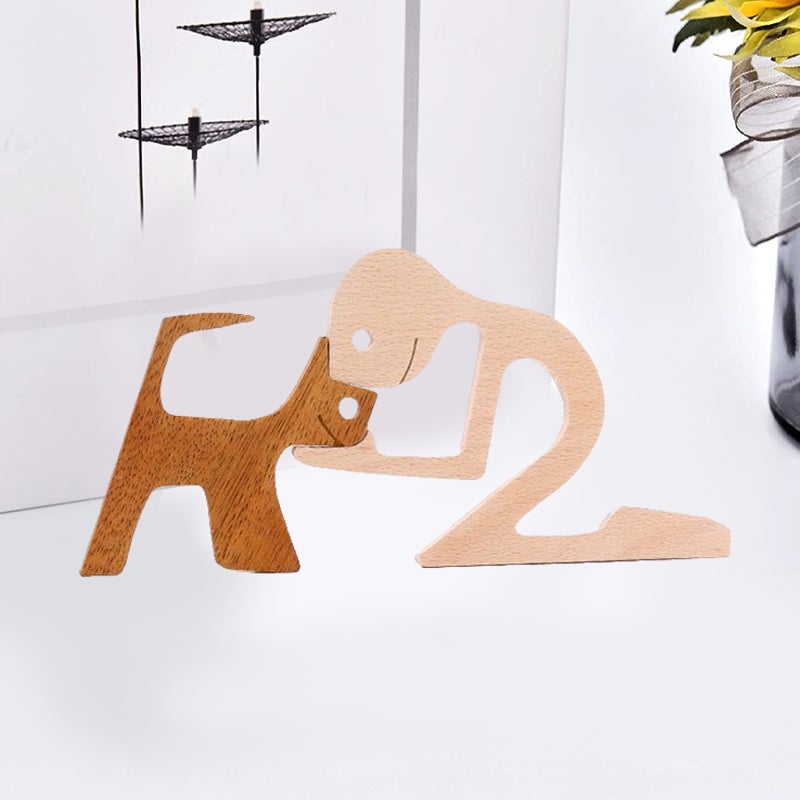 Handcrafted Wooden Sculpture for Animal Lovers