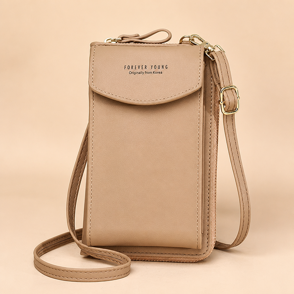 AeroStride™ – Slim Crossbody Phone Bag with Built-In Card Wallet