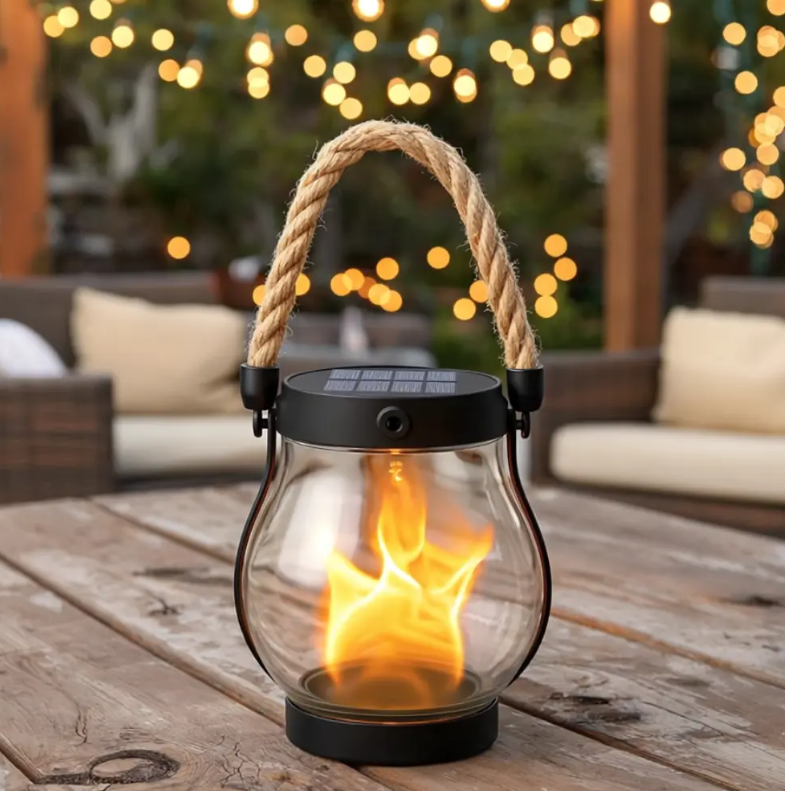 LumoraFlame™ — Ignite Cozy Evenings with Safe, Solar-Powered Warmth