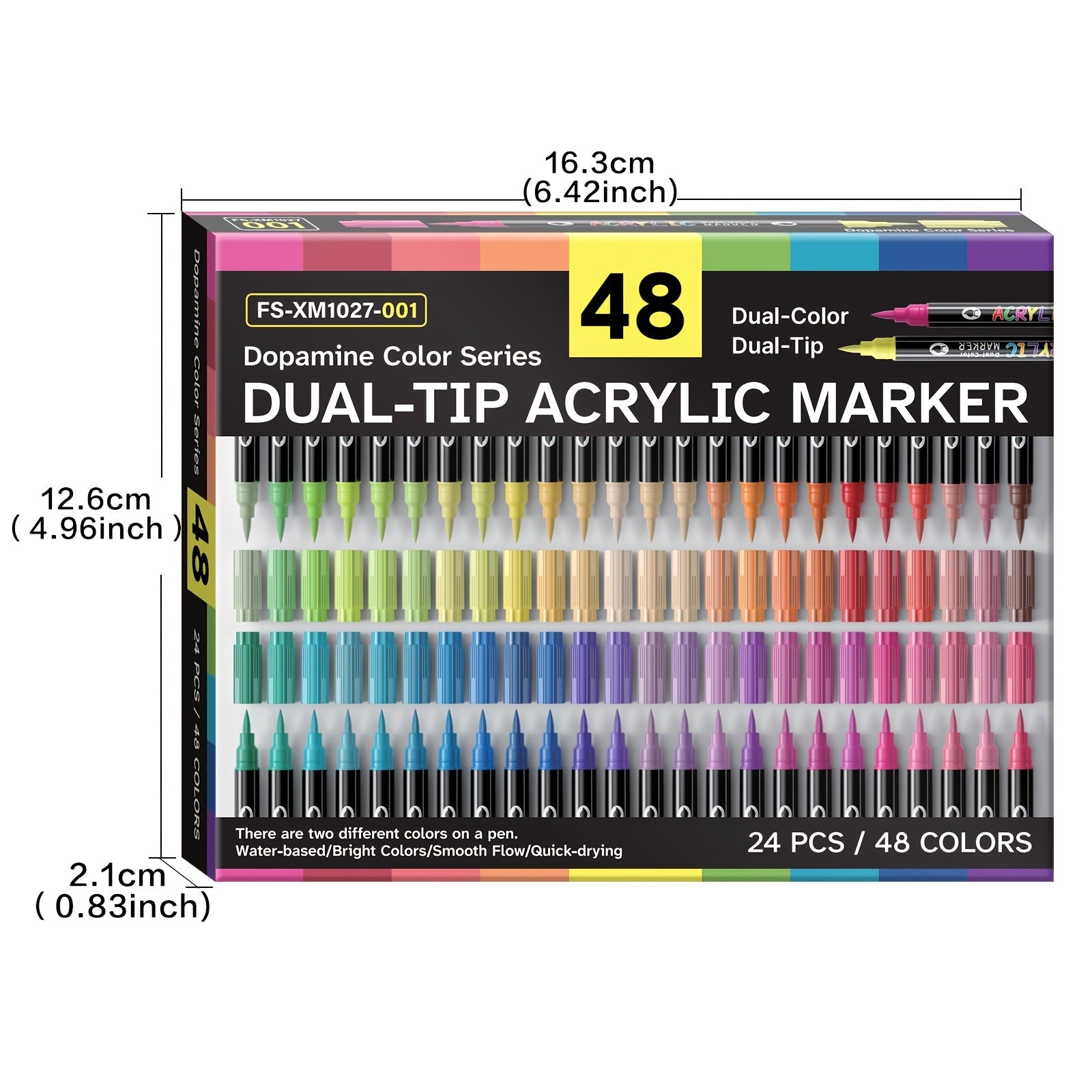 Set of 120 Acrylic Markers