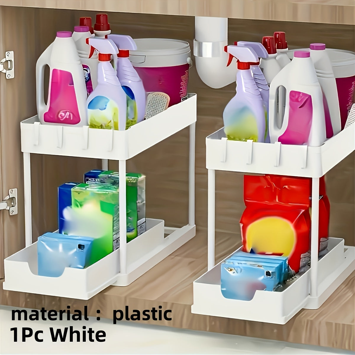 Expandable Under-Sink Cabinet Organizer