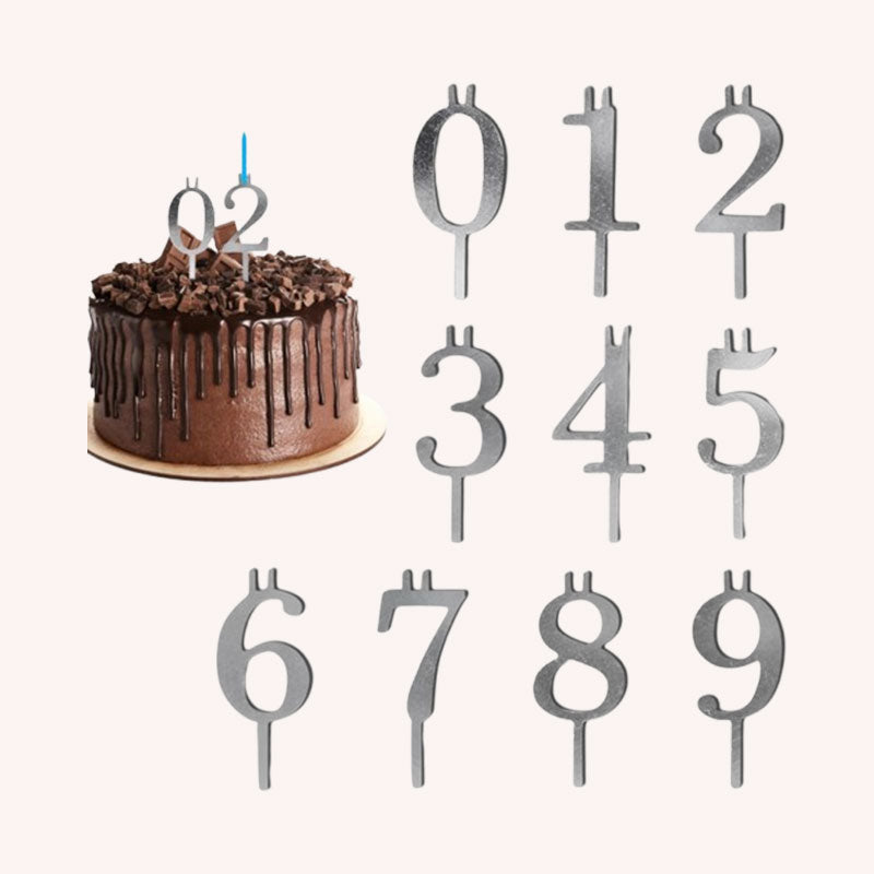 Digital Candle Holder Set — Make Every Cake a Sparkling Star of Celebrations