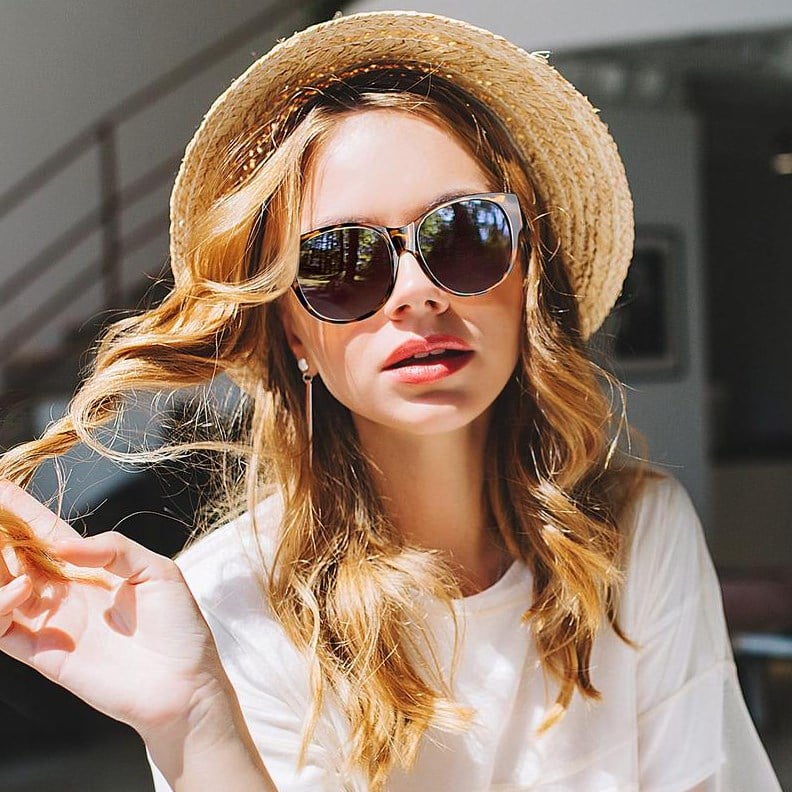 Oversized Cat-Eye Sunglasses with UV400 Polarized Lenses