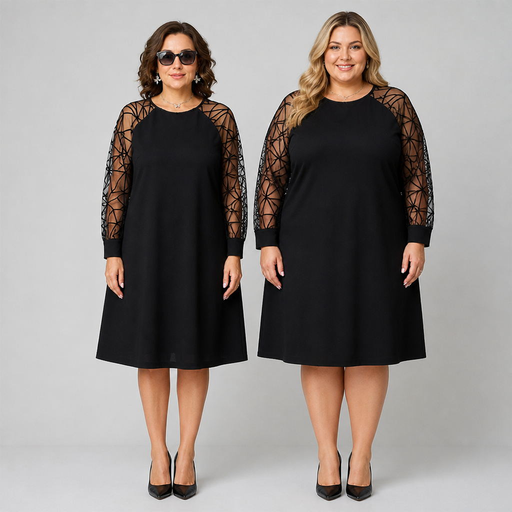 VioraLuxe™ Black Tunic Dress — Unleash Confidence with Effortless Comfort and Chic Style