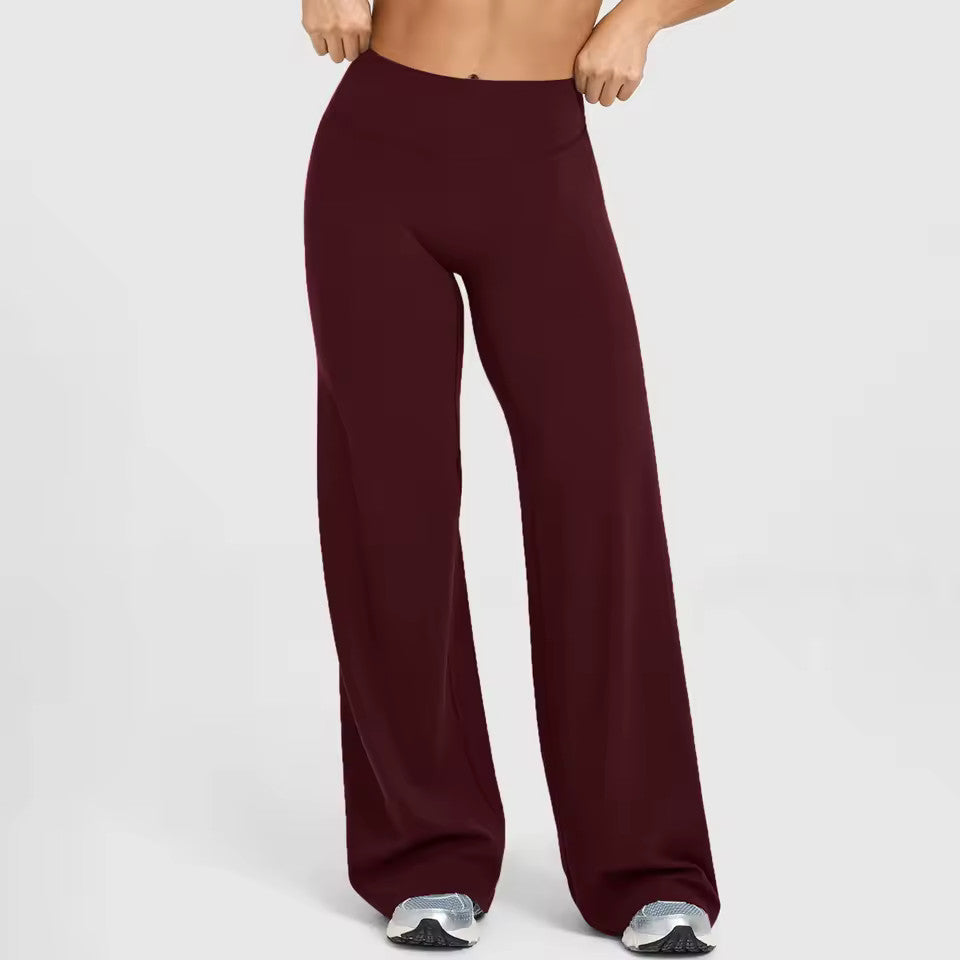 VestaLoom™ – Buttery-Soft High-Waist Wide-Leg Flare Yoga Pants