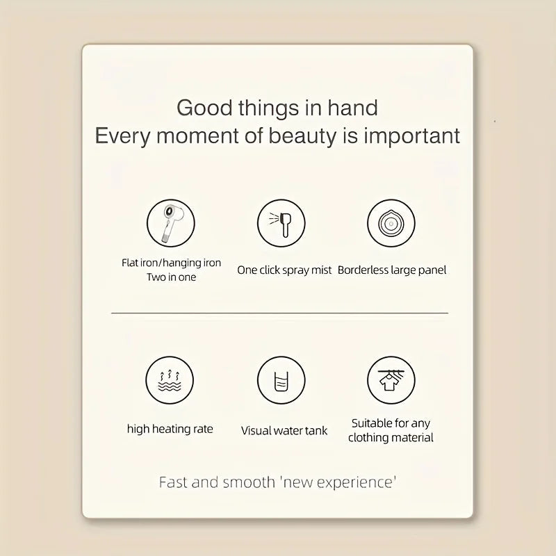 GlideSteam™ Handheld Finisher — Instantly Elevate Your Look with Wrinkle-Free Confidence