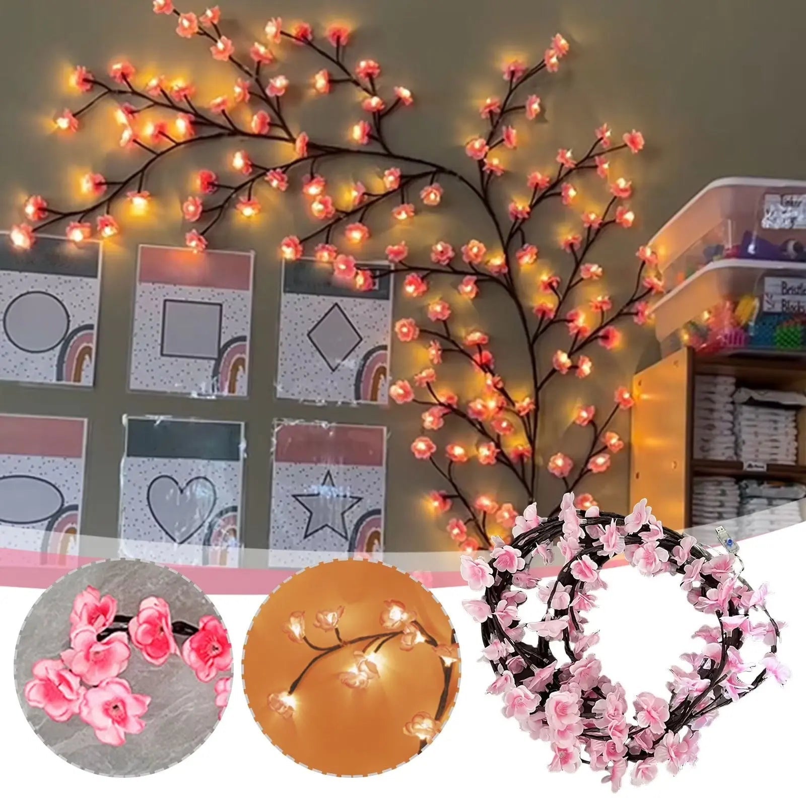 Cherry Blossom Wall Light — Instantly Beautiful, Serene Room Ambiance