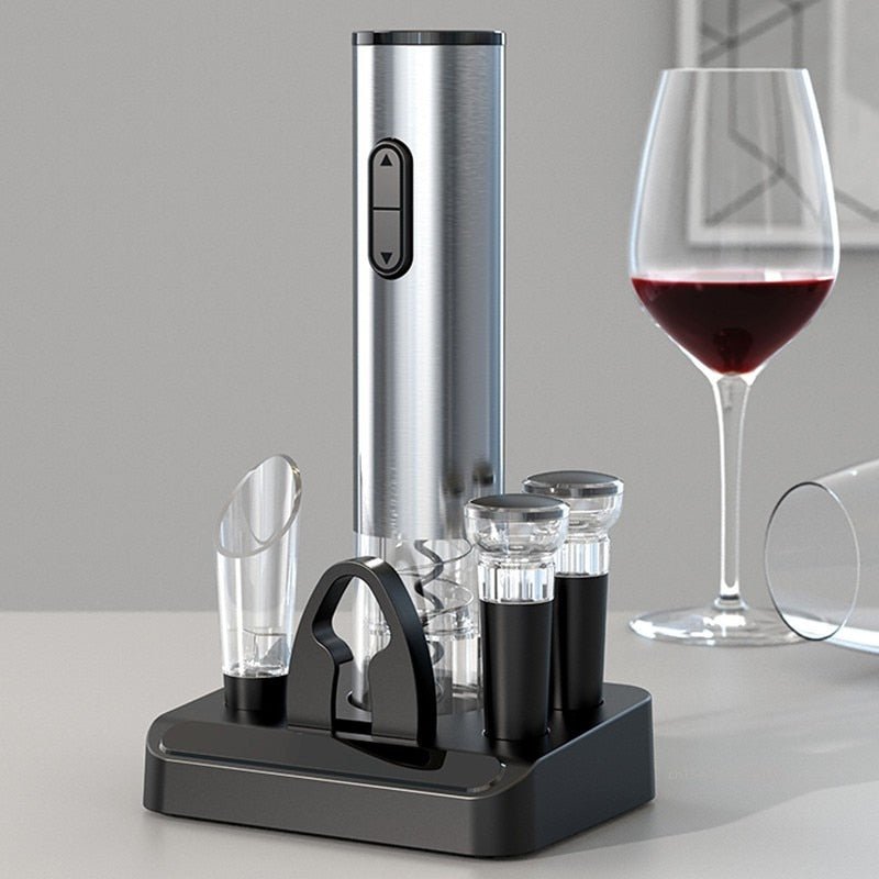 VinoLuxe™ Electric Wine Opener Set — Effortless Elegance in Every Pop and Pour