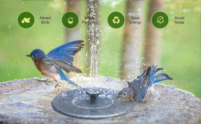 AquaLuxe™ Solar Fountain — Transform Your Garden into a Serene Wildlife Oasis Instantly