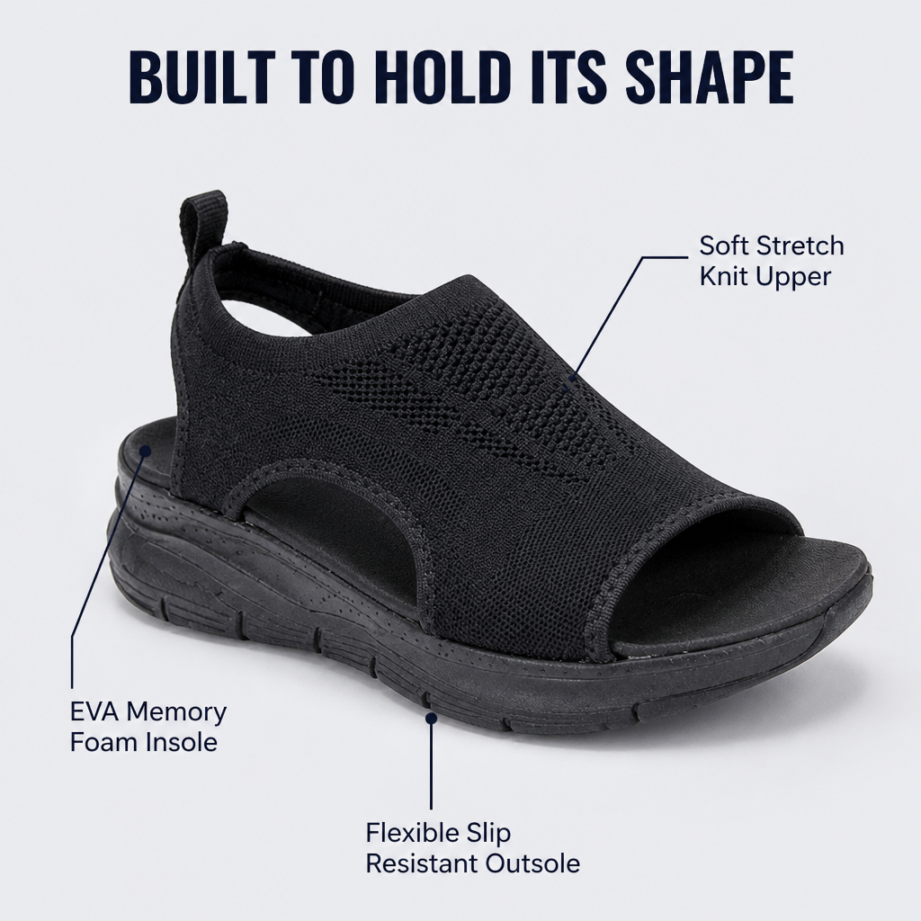 SlingFlexie™ – Breathable Knit Slingback Comfort Sandals with Arch Support