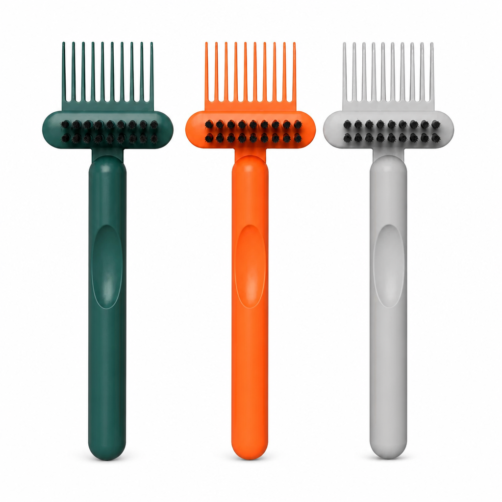 SwiftSheen™ 2-in-1 Hairbrush Cleaner — Effortless Brilliance for Pristine, Healthy Brushes Every Time