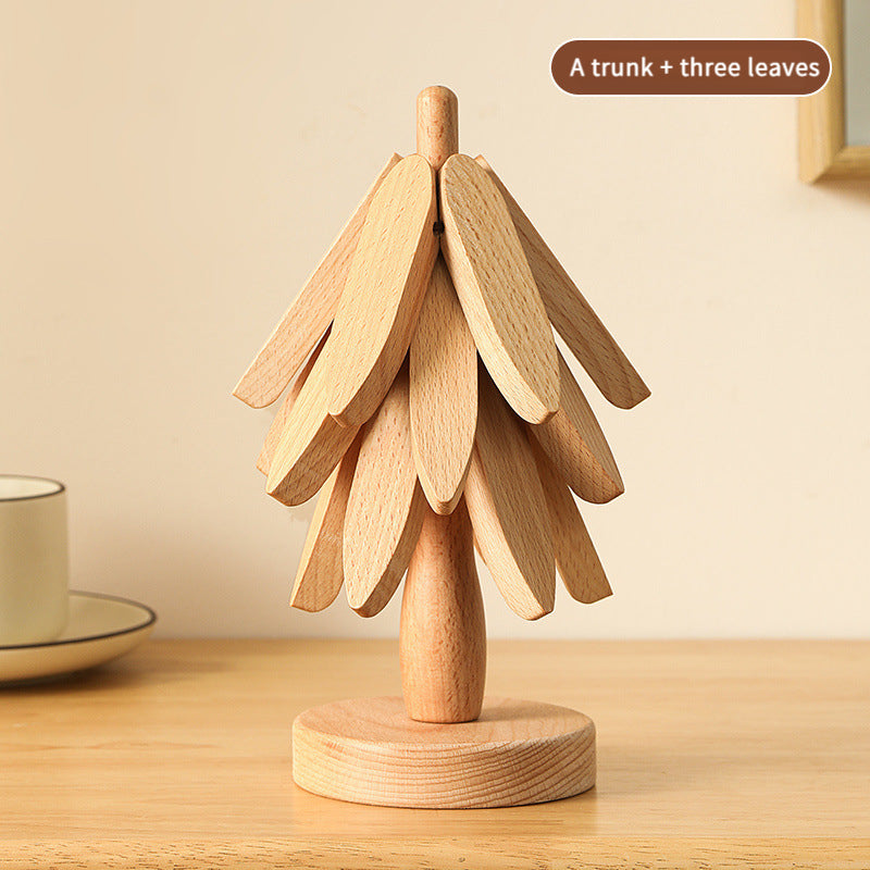 4-Piece Bamboo Coaster Set