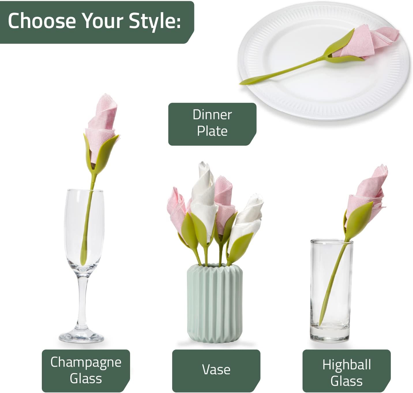 BloomCrest™ — Instantly Transform Your Table Into a Stunning Floral Celebration (set of 4)