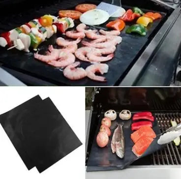 Non-Stick BBQ Mat | Easy Clean Grilling | Ideal for Meat, Fish, and Veggies | GrillClean