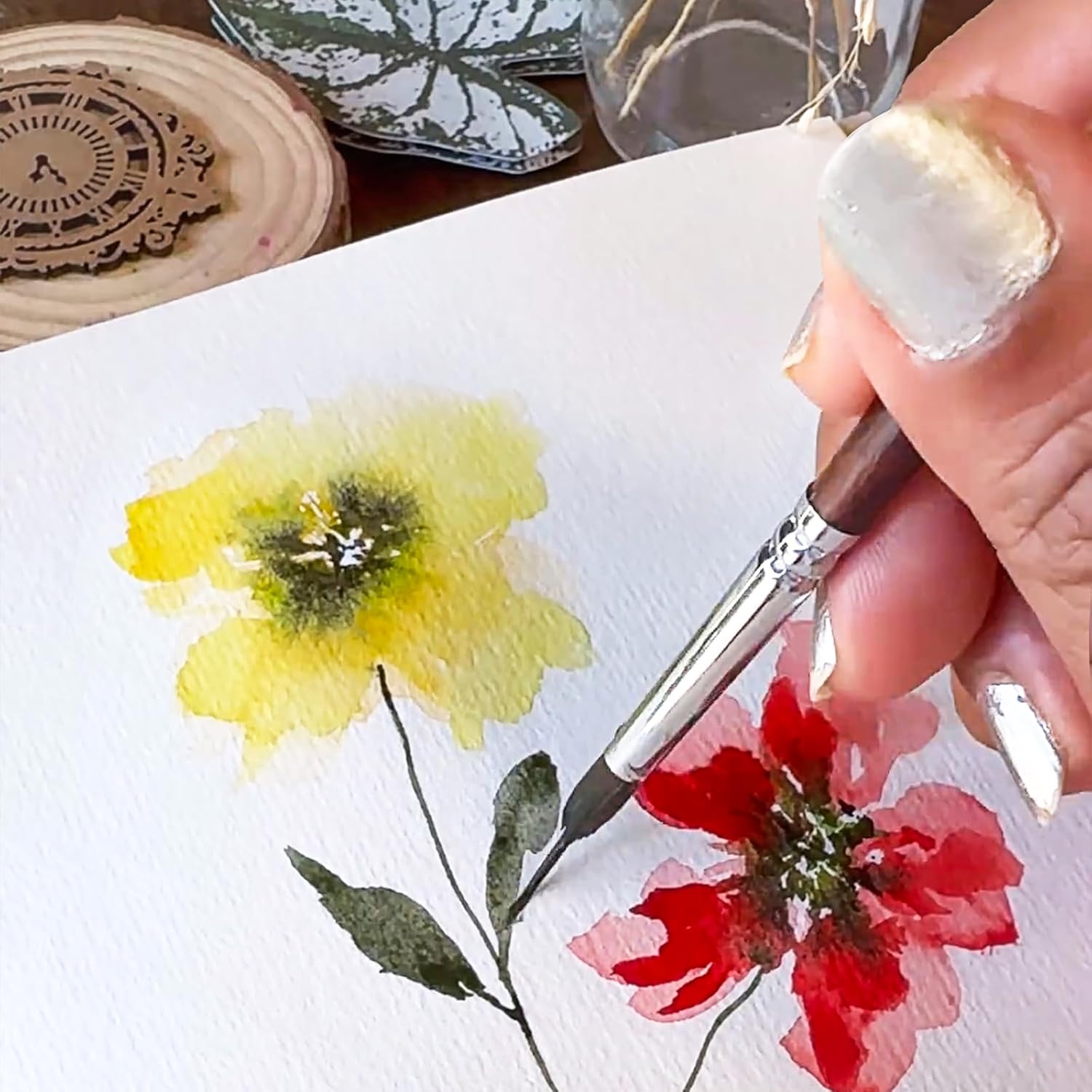 Detailing Brush Kit | Precision & Fine Lines | Wooden Grip | PinPointPro