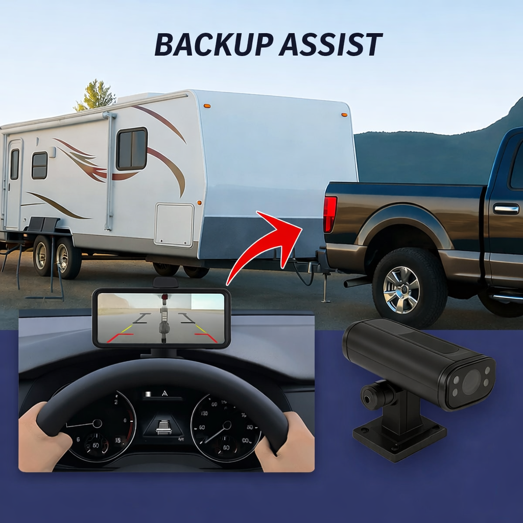 Clear View Reverse Driving Aid for Stress-Free Maneuvering