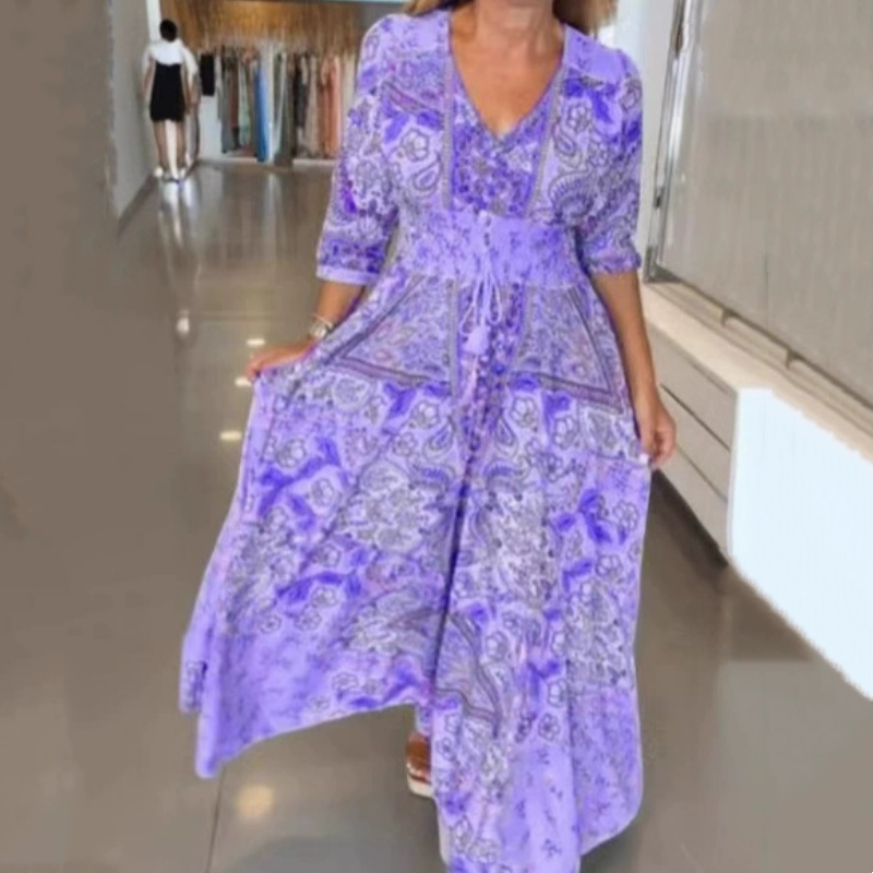 Fleurina™ Floral Dress — Breeze-Soft Fit That Flaunts Every Curve with Radiant Confidence