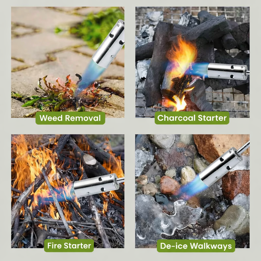Weed Torch | Eco-Friendly Weed Management | Variable Flame Rod | Flammix