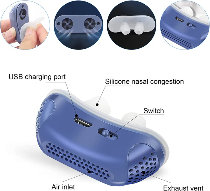 Portable CPAP Machine for Snoring Relief and Sleep Apnea Treatment