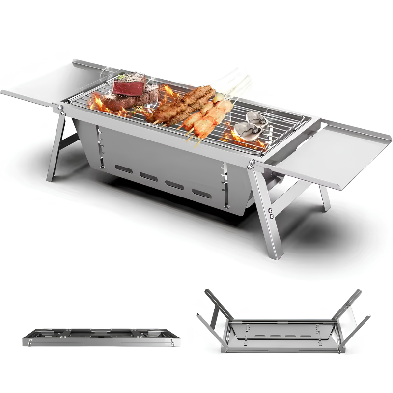 Compact Portable Grill for On-the-Go Use