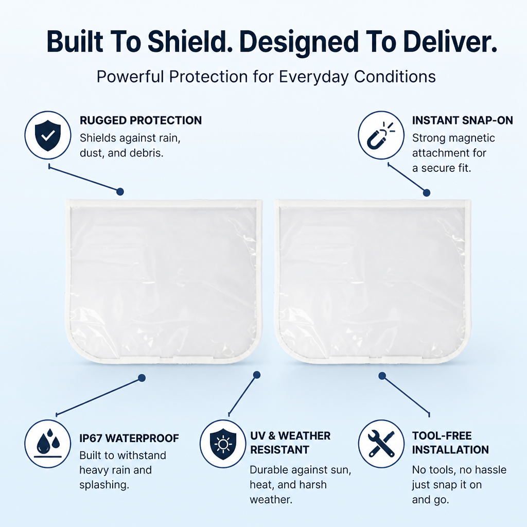 StormGuard™ — Snap-On Armor That Keeps Your EV Charger Flawless Rain or Shine