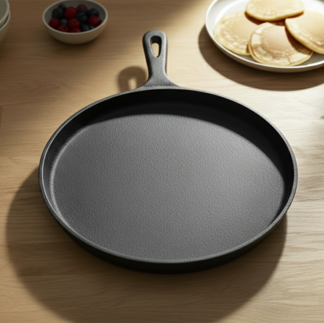 26 cm Cast Iron Skillet for Even Cooking Results