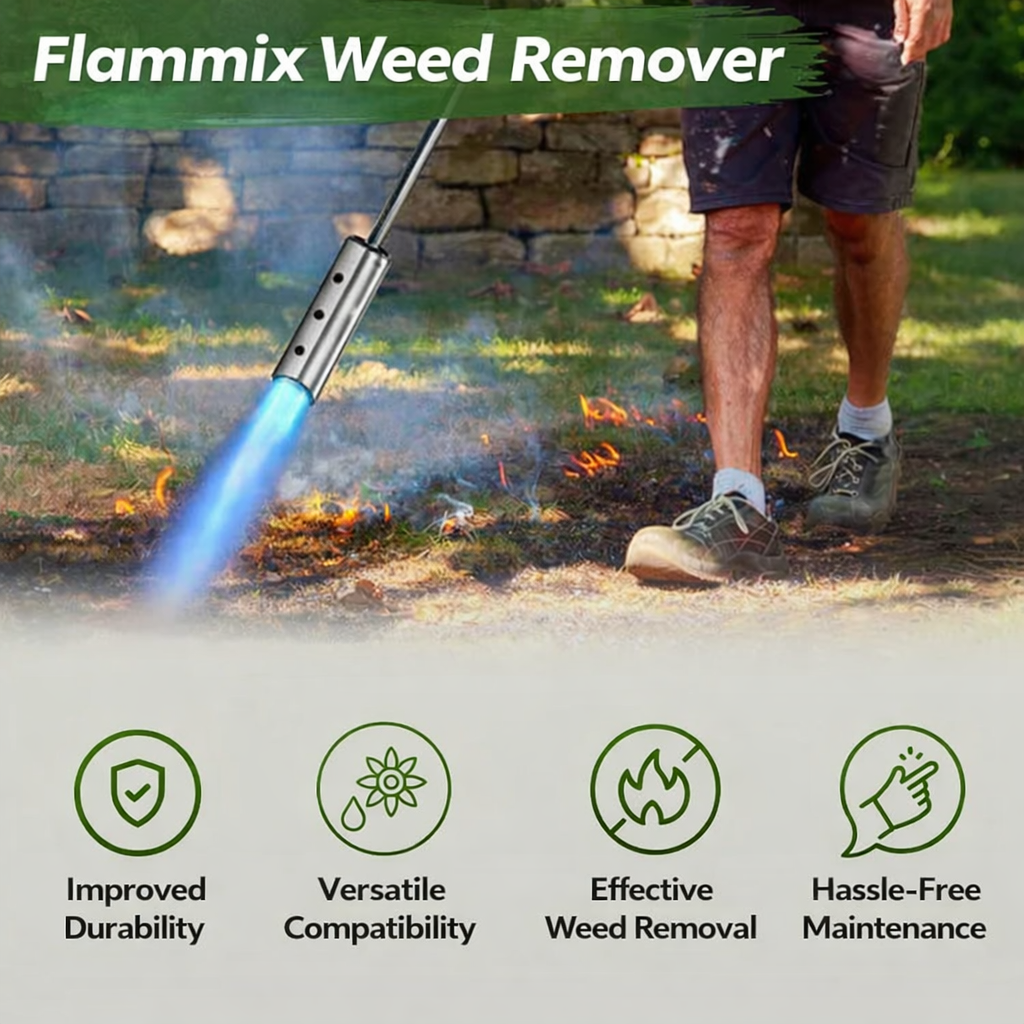 Weed Torch | Eco-Friendly Weed Management | Variable Flame Rod | Flammix