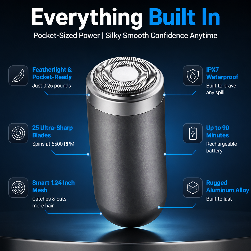 BladeHaven™ — Pocket-Sized Power for Silky Smooth Confidence Anytime
