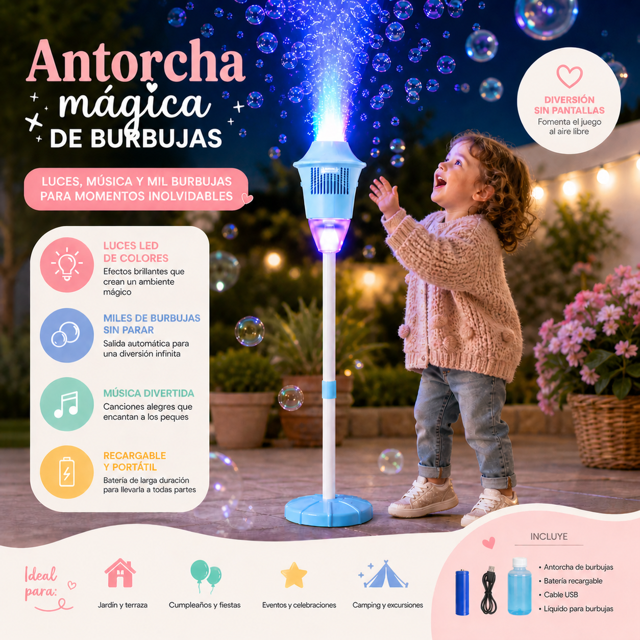 LumiBubbles™ — Ignite Outside Fun with Mesmerizing Glowing Bubbles That Kids Can’t Resist