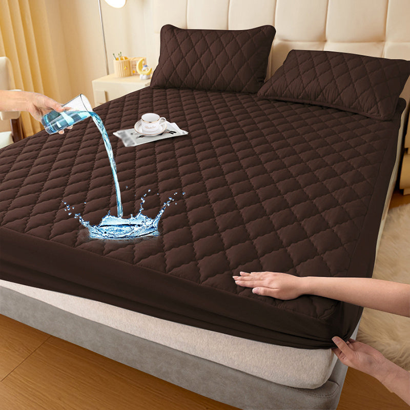 FortiRest™ Bedding Set — Sleep Soundly with Plush, Waterproof Protection That Never Shifts