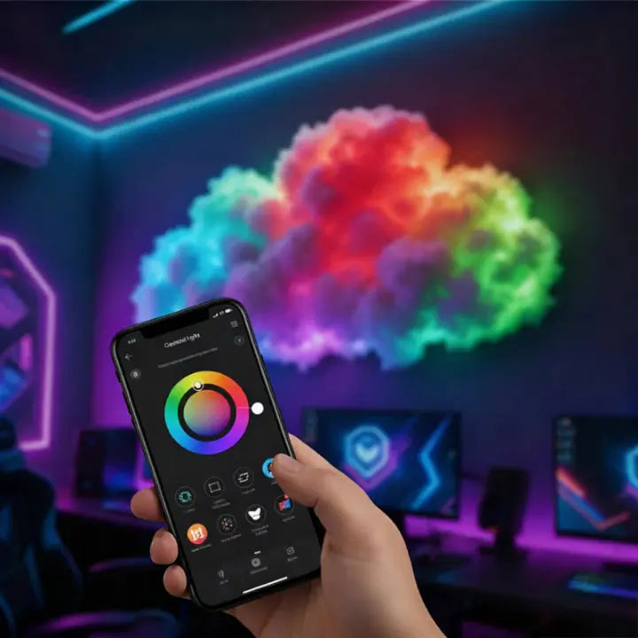 LED Cloud-Shaped Wall Light
