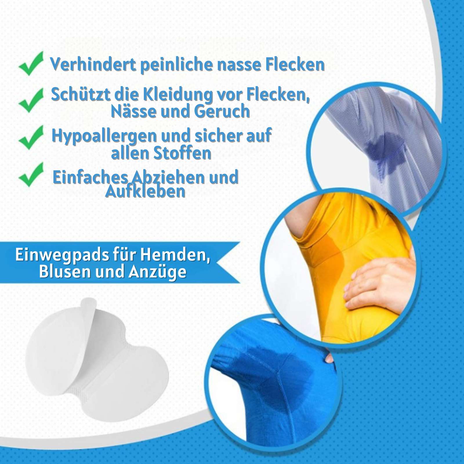 Disposable Underarm Pads for Sweat Protection