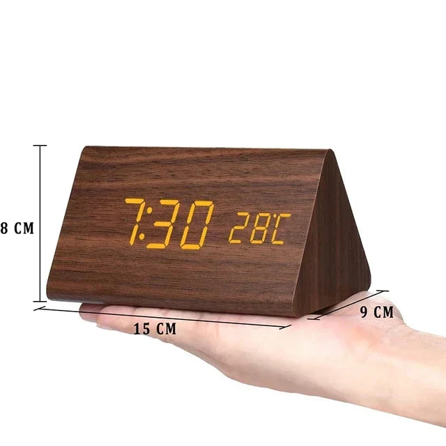 Voice-Controlled LED Clock – Sleek Design for Minimalist Spaces