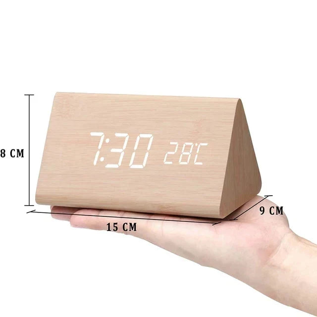 Voice-Controlled LED Clock – Sleek Design for Minimalist Spaces