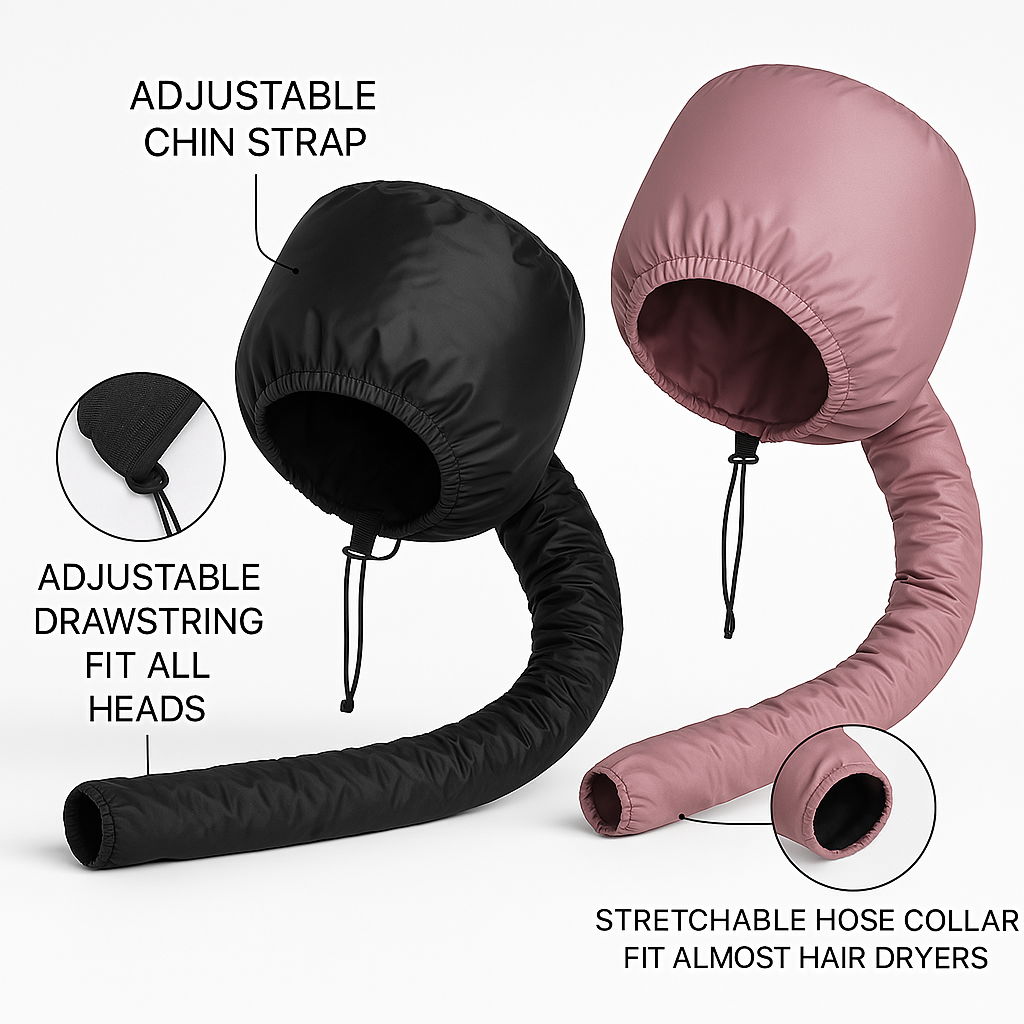 Portable Curl - Hair Bonnet Dryer Cap