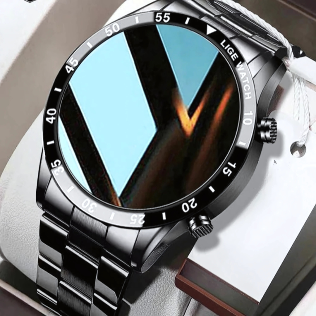 Smartwatch with AMOLED Screen and 4G Connectivity in Stainless Steel